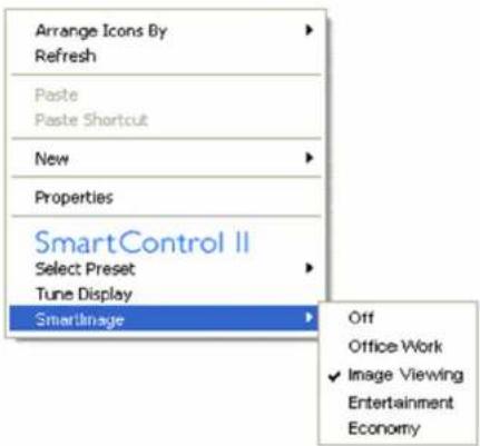 PHILIPS 231E1SB - Context Sensitive menu - 1