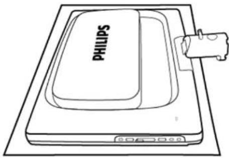 PHILIPS 231E1SB - Attach the Base Stand - 1