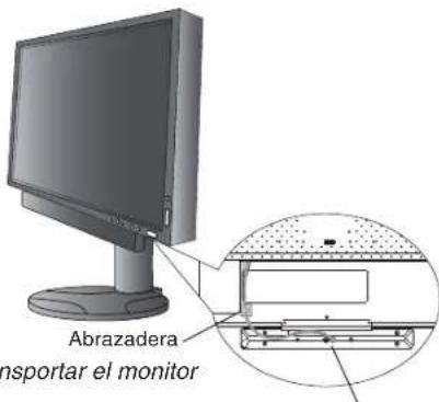 Abrazadera nosportar el monitor