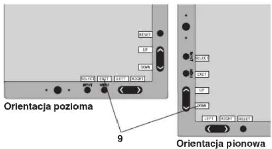 Orientacja pozioma 9 Orientacja pionowa