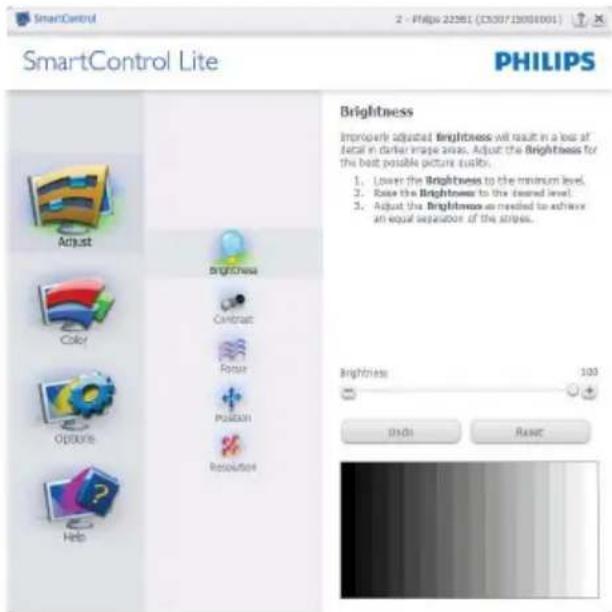 PHILIPS 244E2SB - Menu Réglage : - 1