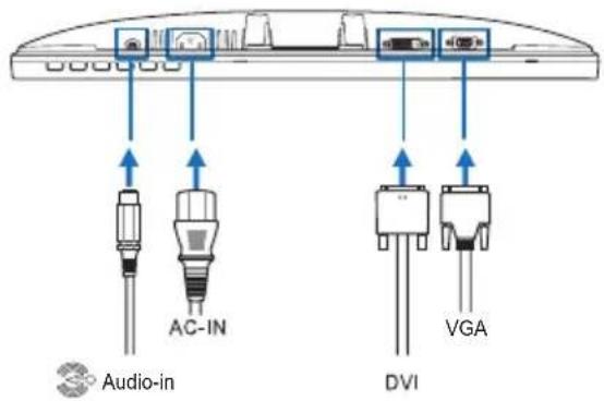 ASUS VE198S - Connecting the cables - 2