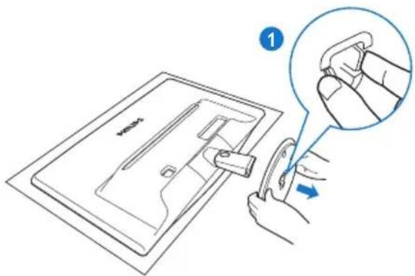 PHILIPS 236V3LSB - Remove the Base Stand - 2