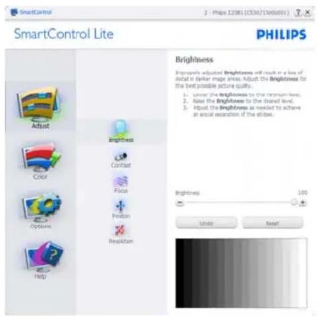 PHILIPS 236V3LSB - Adjust menu: - 1