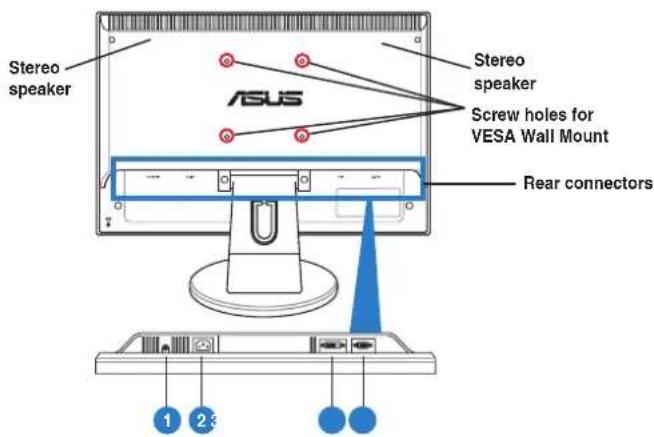 ASUS VW226TL-TAA - Back view - 1