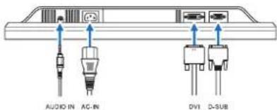 ASUS VW226TL-TAA - Connecting the cables - 1