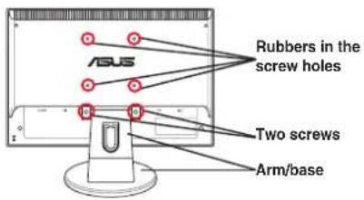 ASUS VW226TL-TAA - (for VESA wall mount) - 1