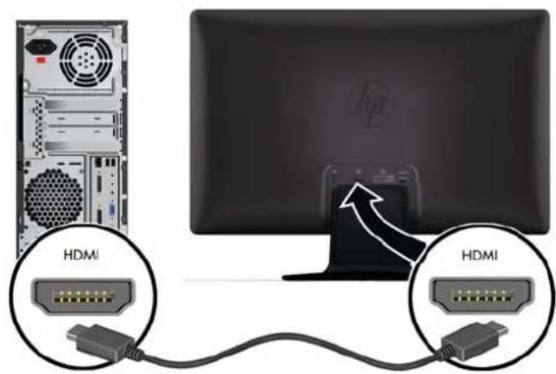 HP 2311gt - Connecting the HDMI Cable - 1