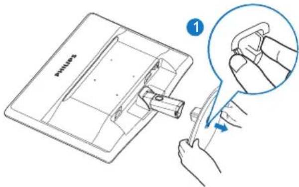 PHILIPS 236V3LAB6 - Déposer le support du socle - 2