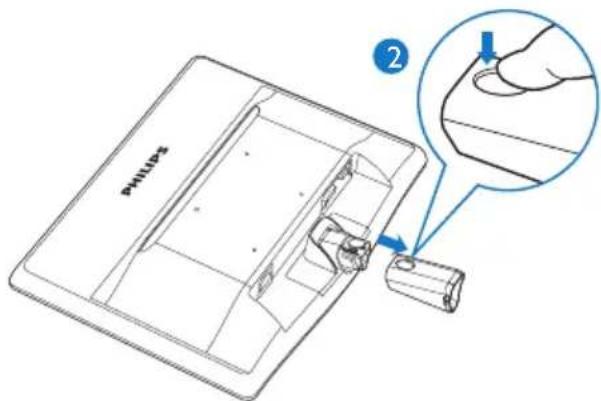 PHILIPS 236V3LAB6 - Déposer le support du socle - 3