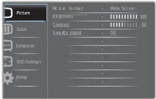 PHILIPS 190V4LAB V-line 19 - Wat is een OSD (On Screen Display)? - 3