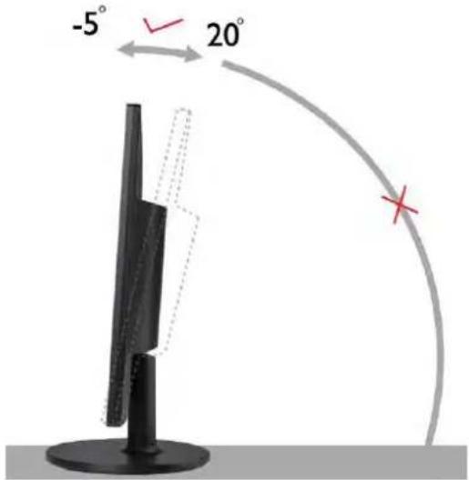 AOC E960SWN - Adjusting Viewing Angle - 1