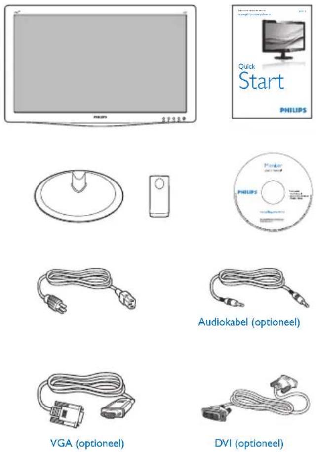 PHILIPS 236V3LAB6 V-line 23 - Inhoud verpakking - 1