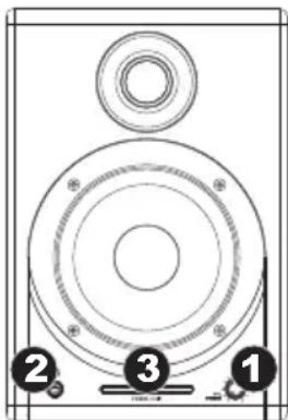 ALESIS Monitor One Active 520 - ÜBERBLICK ÜBER DIE VORDERSEITE - 1