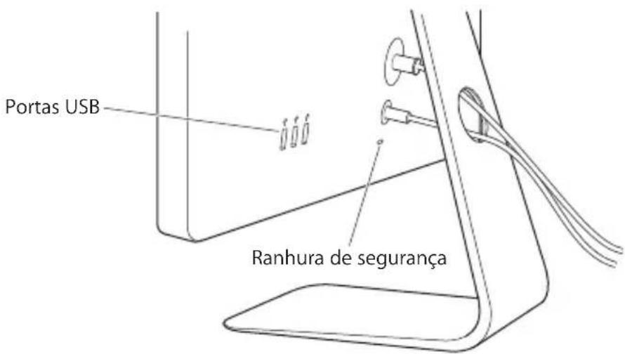 APPLE LED Cinema Display 27 - Utilização das portas USB e da ranhura de segurança - 1