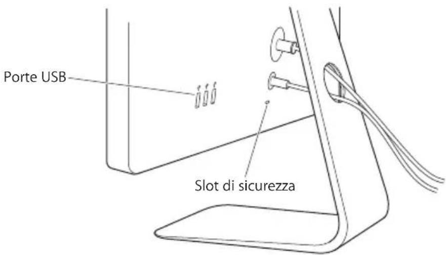 APPLE LED Cinema Display 27 - Utilizzare le porte USB e lo slot di sicurezza - 1