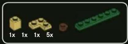 Four LEGO-shaped blocks of varying sizes and colors, displayed against a black background (no text or symbols)