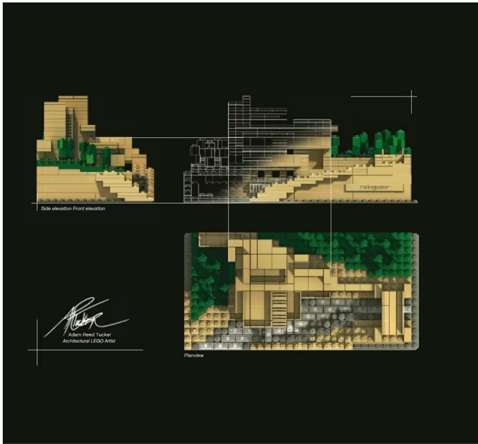 Side elevation Front elevation Adam Reed Tucker Architectural LEGO Artist Planview