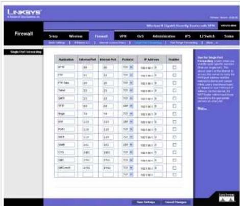 CISCO WRVS4400n - Single Port Forwarding - 1