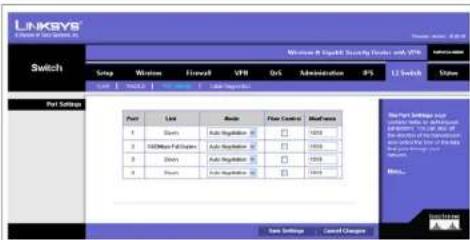 CISCO WRVS4400n - Port Settings - 1
