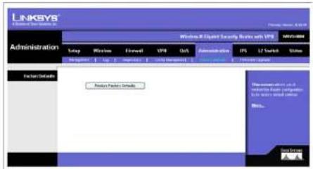 CISCO WRVS4400n - Factory Defaults - 1