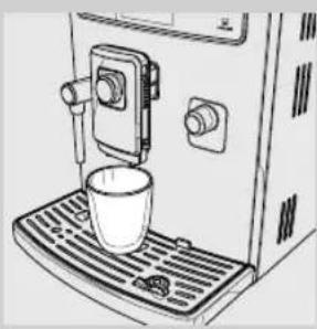 PHILIPS Saeco Xelsis Evo HD8954 - Adjusting the dispensing spout - 3