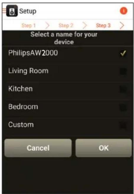 PHILIPS AW2000 - Option 2 : configuration par l'intermédiaire d'un routeur Wi-Fi autre que WPS et d'un appareil Android - 7