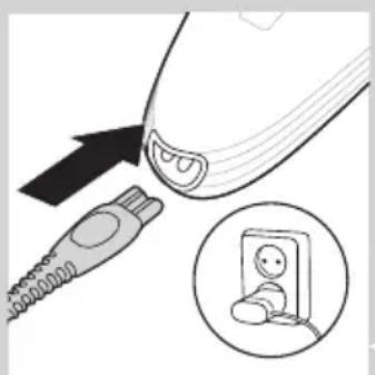PHILIPS QC5570 - Come ricaricare l'apparecchio - 1