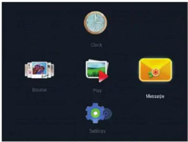 Clock Browse Play Message Settings