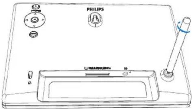 PHILIPS SPF1207 - Install the stand - 2