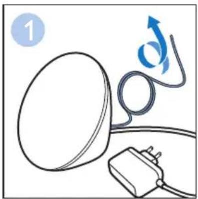 PHILIPS Wake-up Light HF3510 - Switching the FM radio on/off - 1