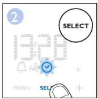 2 SELECT 18:00 MENU SELECT