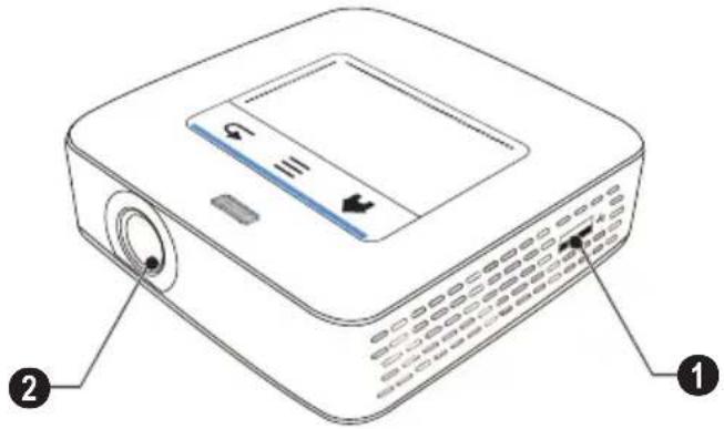 PHILIPS PicoPix PPX3610 - Partie inférieure de l'appareil - 3