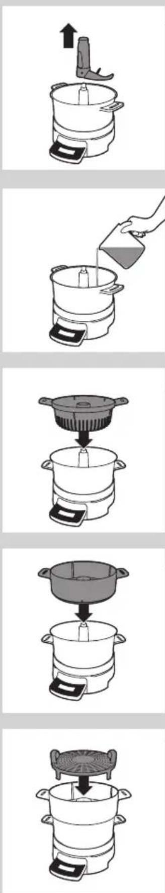 PHILIPS Jamie Oliver HomeCooker HR1040 - Steaming and boiling without stirrer - 1