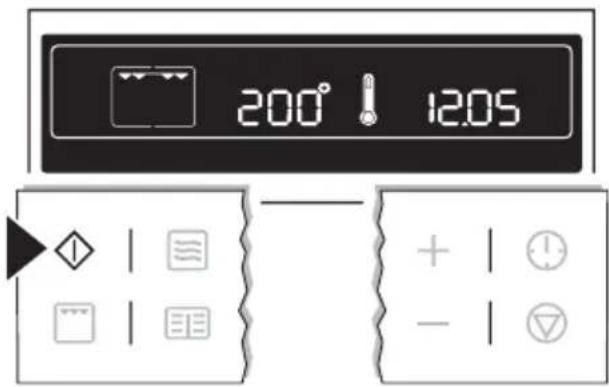 ELECTROLUX EOK76030X - Switching the oven on - 2