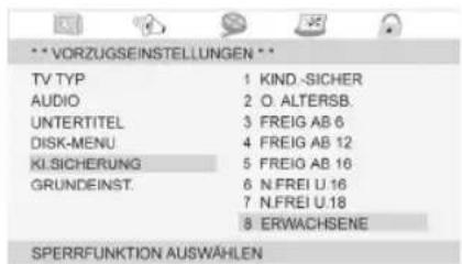 AEG DVD 4551 - Voreinstellungen - 3