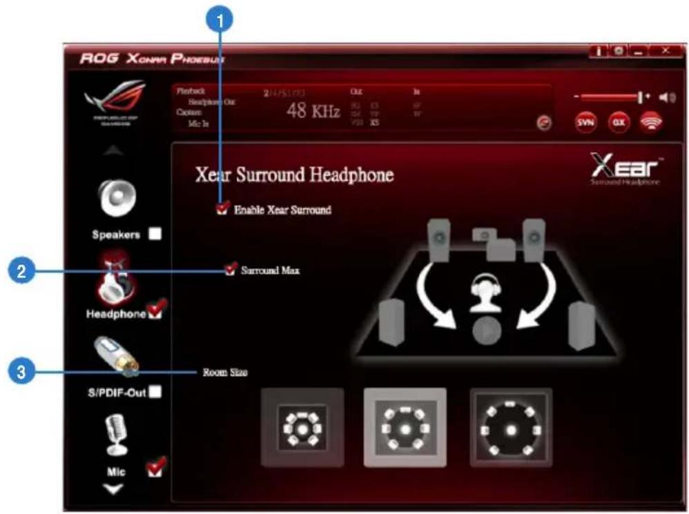 ASUS E7799 Xonar Phoebus - Xear Surround Headphone - 1