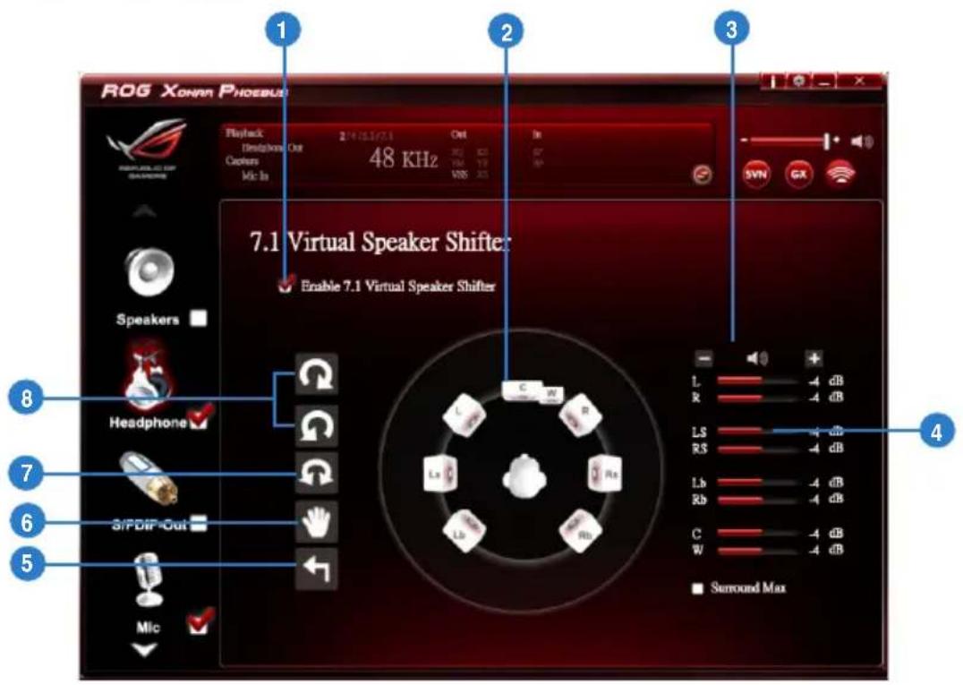 ASUS E7799 Xonar Phoebus - Virtual Speaker Shifter - 1