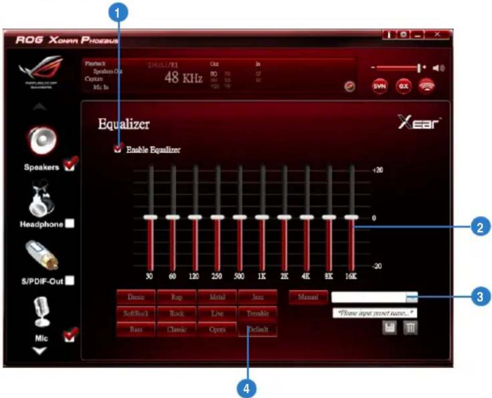 ASUS E7799 Xonar Phoebus - Equalizer - 1