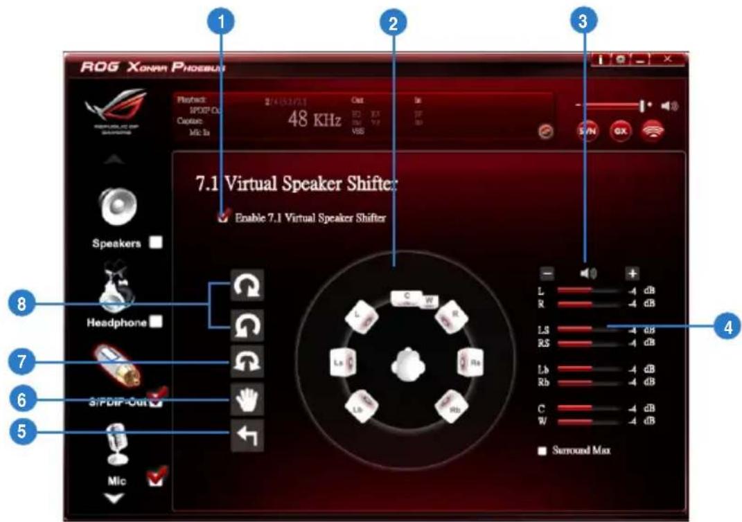 ASUS E7799 Xonar Phoebus - Virtual Speaker Shifter - 1