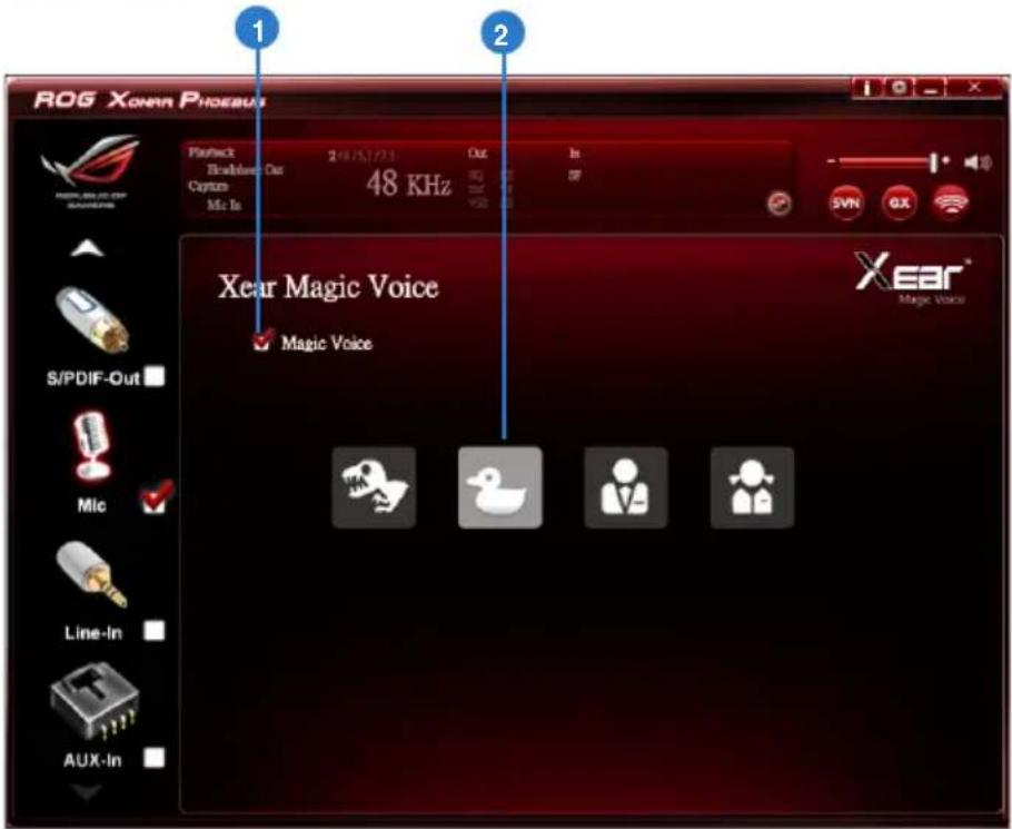 ASUS E7799 Xonar Phoebus - Xear Magic Voice - 1
