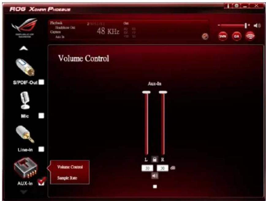 ASUS E7799 Xonar Phoebus - Aux-in Device Function Introduction - 1