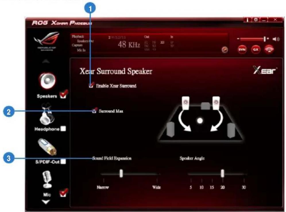 ASUS E7799 Xonar Phoebus - Xear Surround Speaker - 1