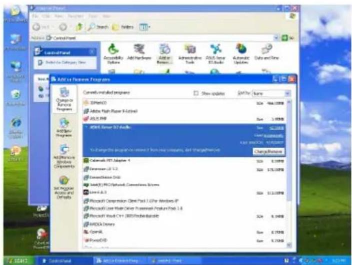 ASUS E7799 Xonar Phoebus - Uninstalling Software - 1