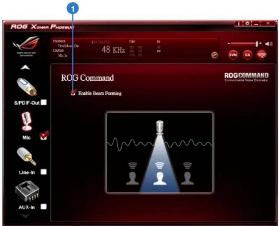ASUS E7799 Xonar Phoebus - ROG Command Beam Forming - 1
