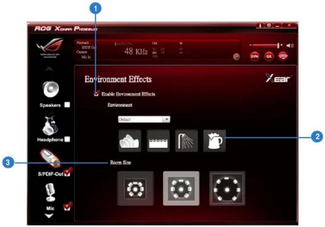 ASUS E7799 Xonar Phoebus - Environment Effects - 1
