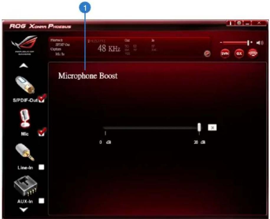 ASUS E7799 Xonar Phoebus - Microphone Boost - 1