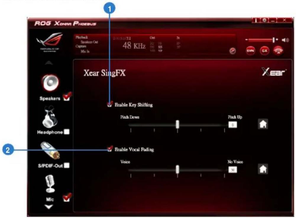ASUS E7799 Xonar Phoebus - Xear SingFX - 1