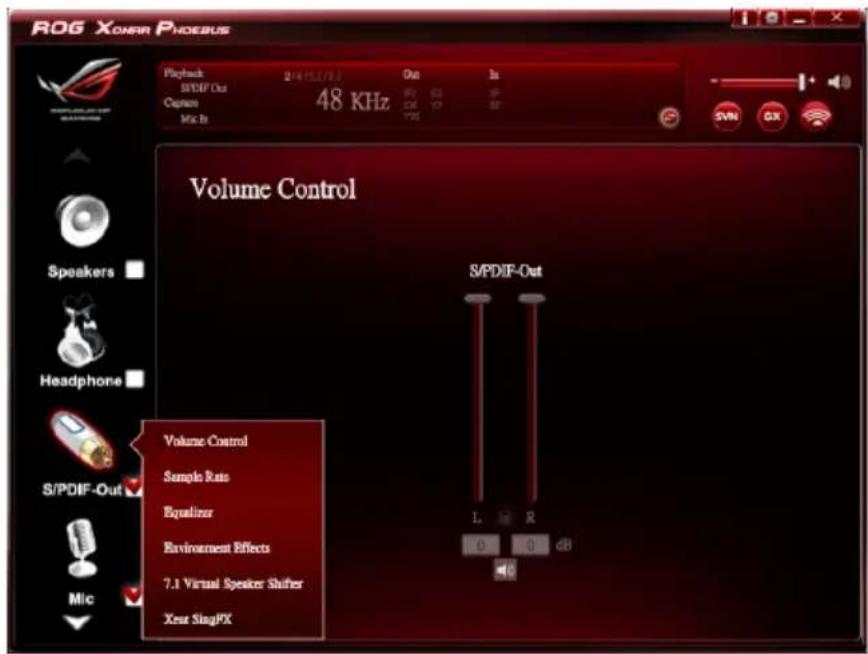 ASUS E7799 Xonar Phoebus - S/PDIF Function Introduction - 1