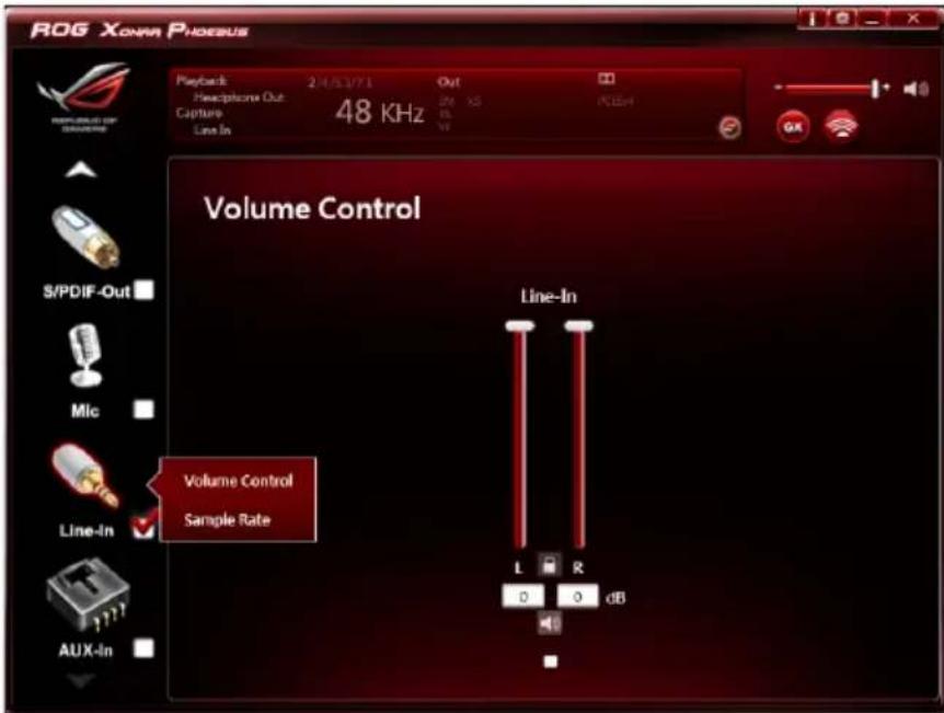 ASUS E7799 Xonar Phoebus - Line-in Device Function Introduction - 1